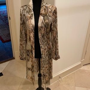 Long jacket or as a dress, lightweight and sheer
